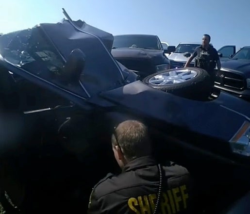 Bodycam footage captures moment officers pull Vicky White from the wrecked car