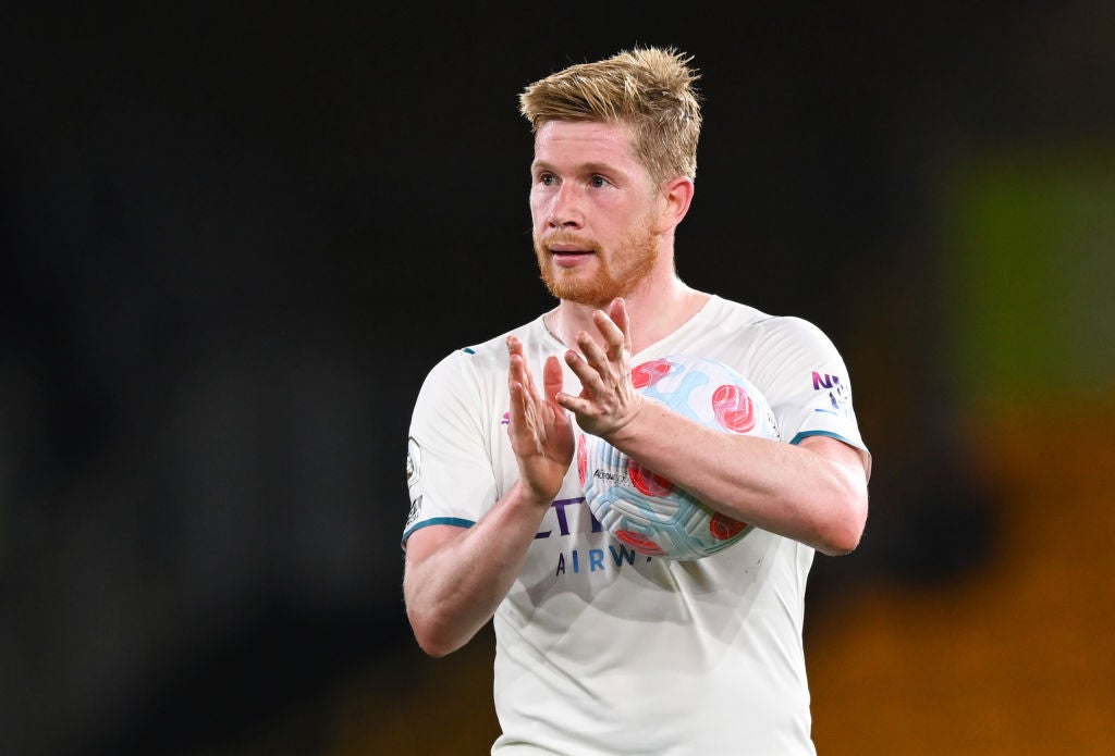 De Bruyne struck four times against Wolves in City’s 5-1 win at Molyneux
