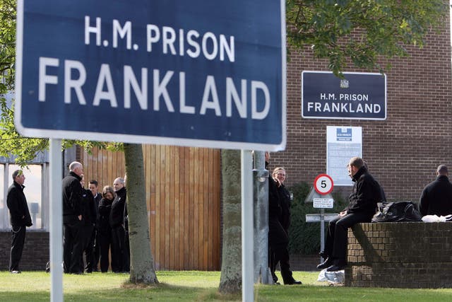 <p>A police officer has been stabbed inside HMP Frankland (Owen Humphreys/PA)</p>