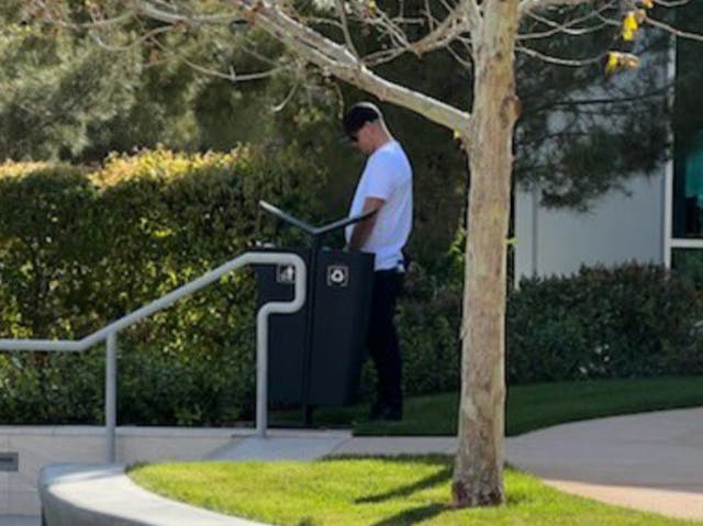 <p>Nate Diaz urinates outside UFC headquarters as his contract dispute continues </p>