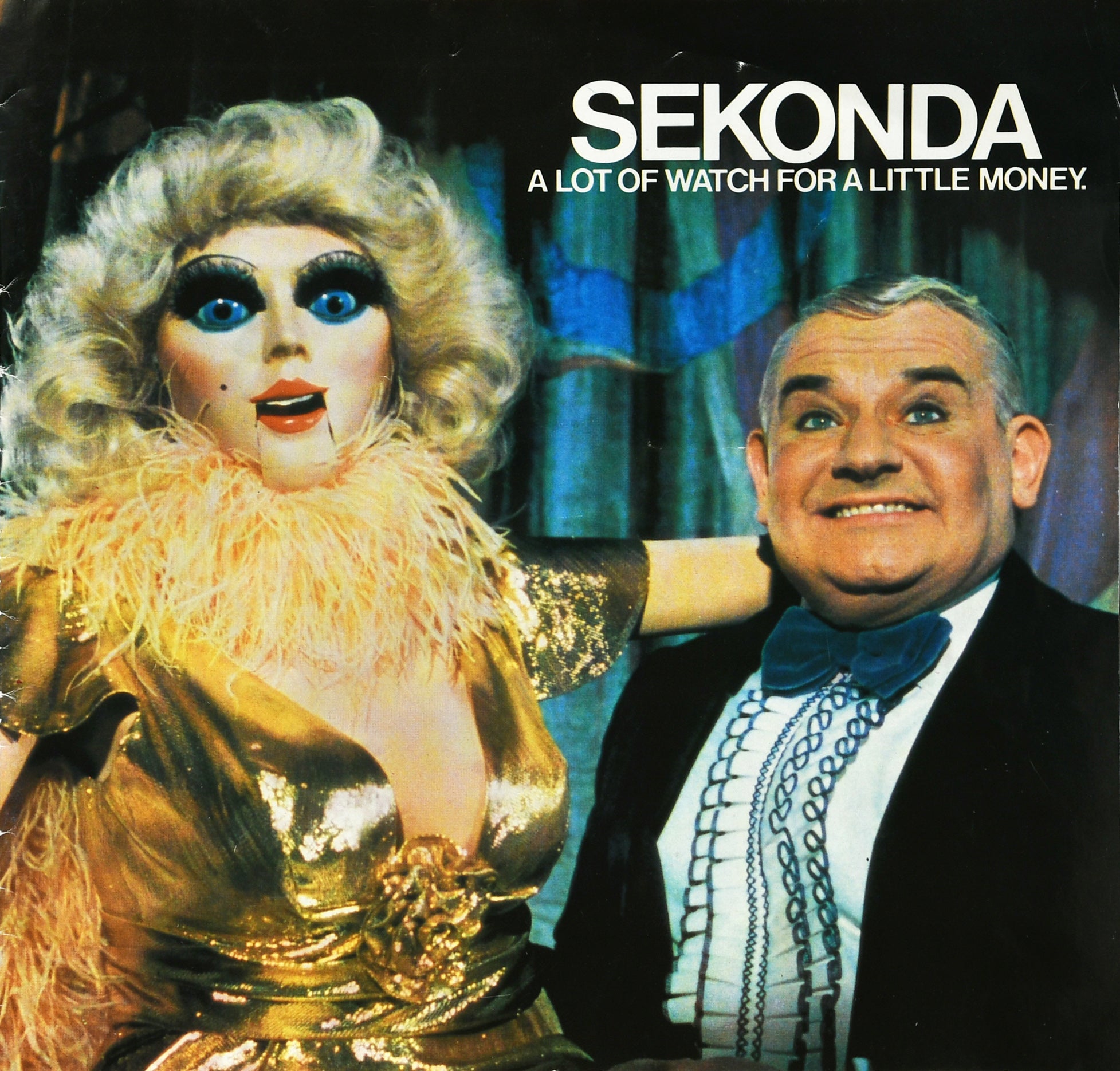 The ventriloquist’s dummy is being sold together with a period Sekonda catalogue featuring Ronnie Barker and the dummy on the cover. (Cheffins/ PA)