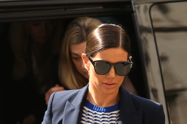 Rebekah Vardy arrives at the Royal Courts Of Justice (James Manning/PA)