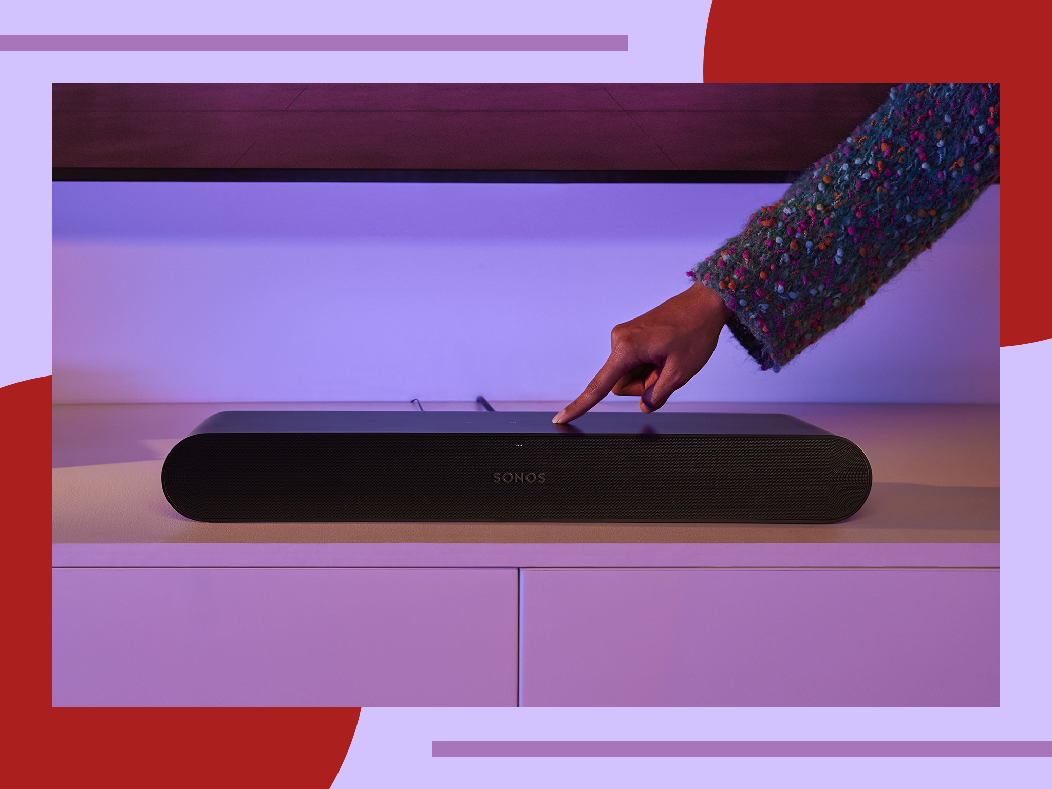 The compact soundsystem is designed for TVs up to 55in