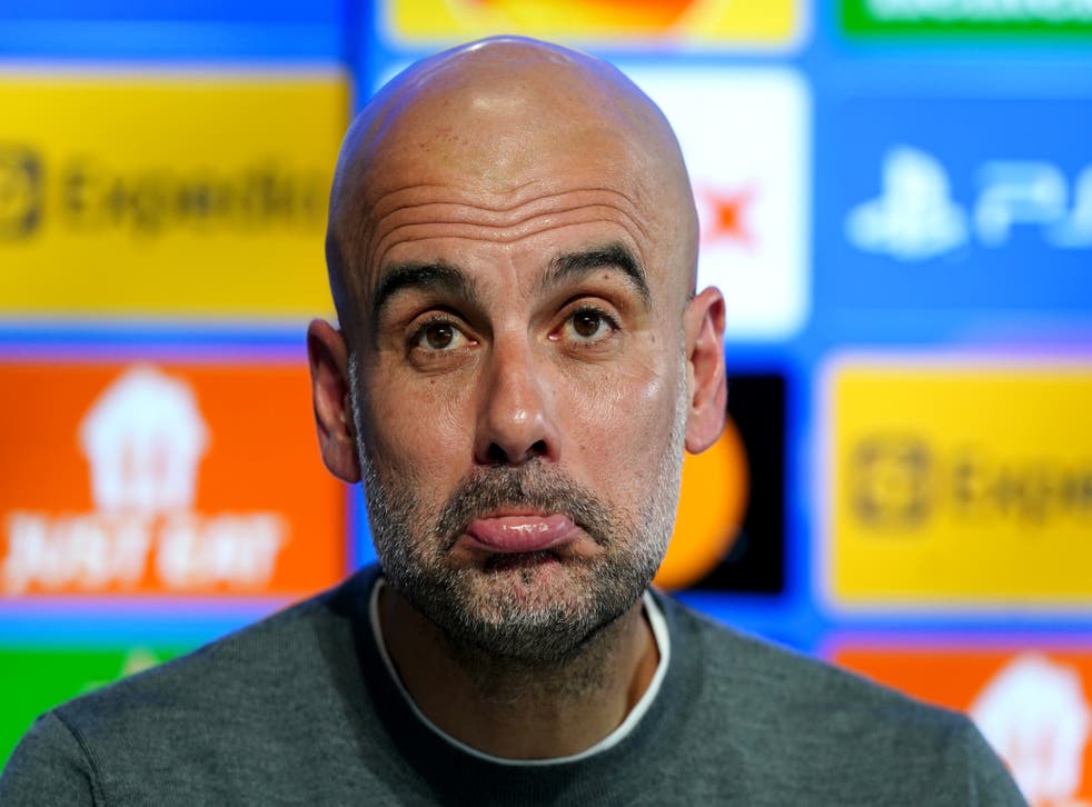Pep Guardiola has a number of injuries to contend with (Martin Rickett/PA)