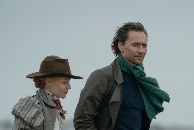 <p>Snakes on the brain: Claire Danes and Tom Hiddleston in ‘The Essex Serpent’</p>