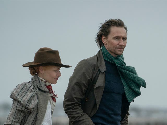 <p>Snakes on the brain: Claire Danes and Tom Hiddleston in ‘The Essex Serpent’</p>