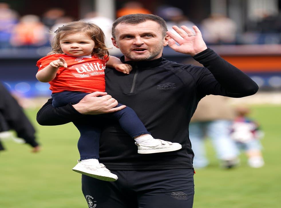 Nathan Jones wants to end Luton’s 30-year exile from the top flight (Kirsty O’Connor/PA)