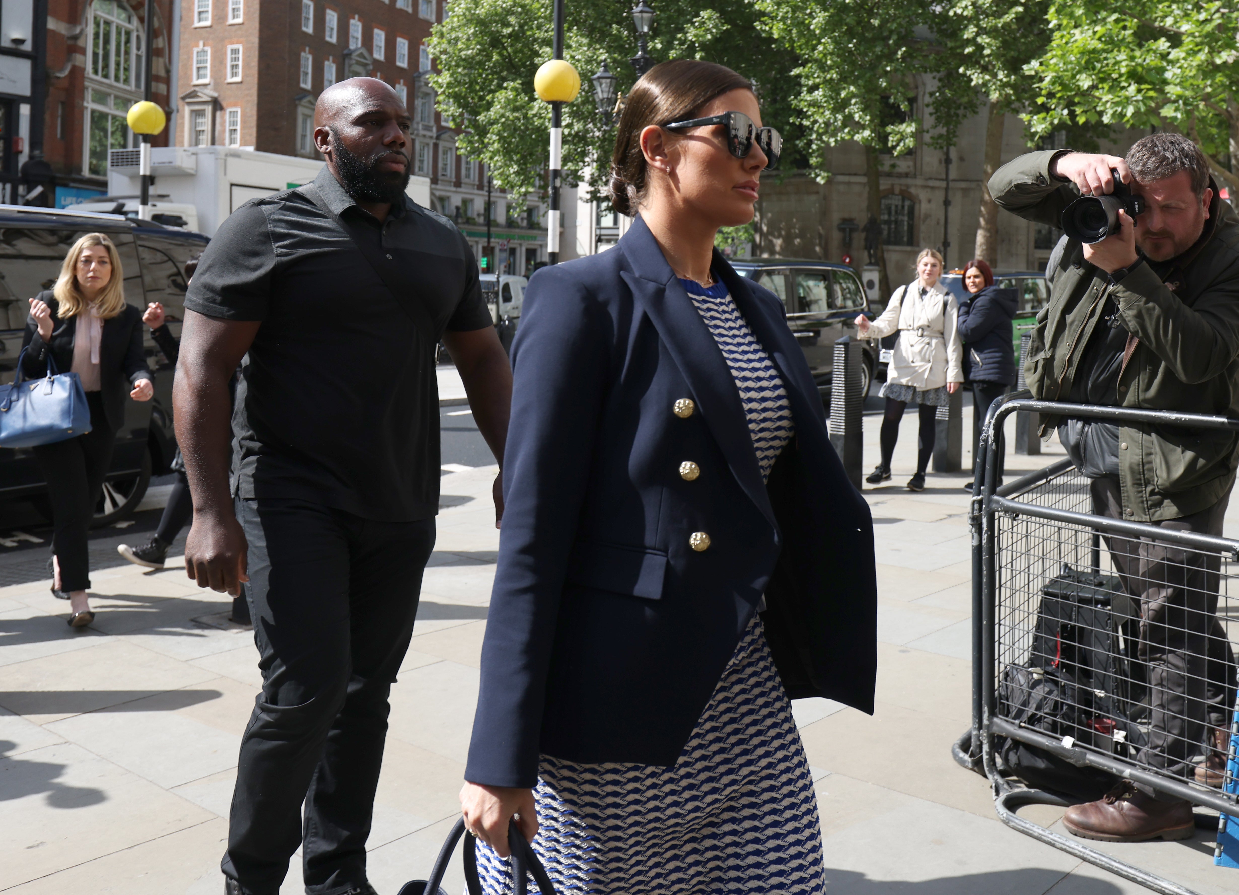 Rebekah Vardy arrives at the Royal Courts of Justice (James Manning/PA)