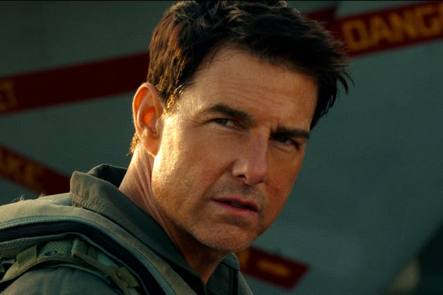 <p>Tom Cruise in ‘Top Gun: Maverick’ </p>
