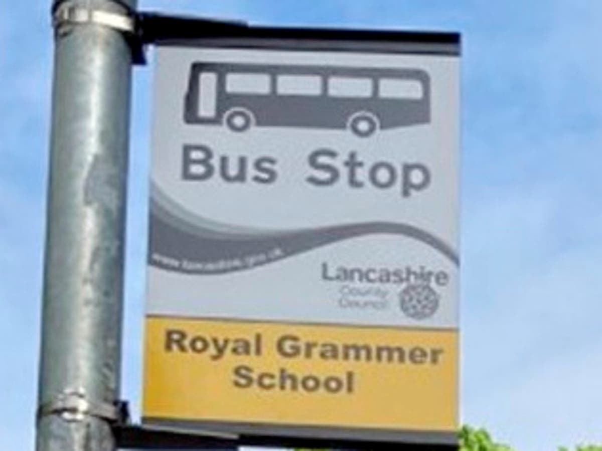 Council admits ‘schoolboy error’ after misspelling ‘grammar’ on bus sign