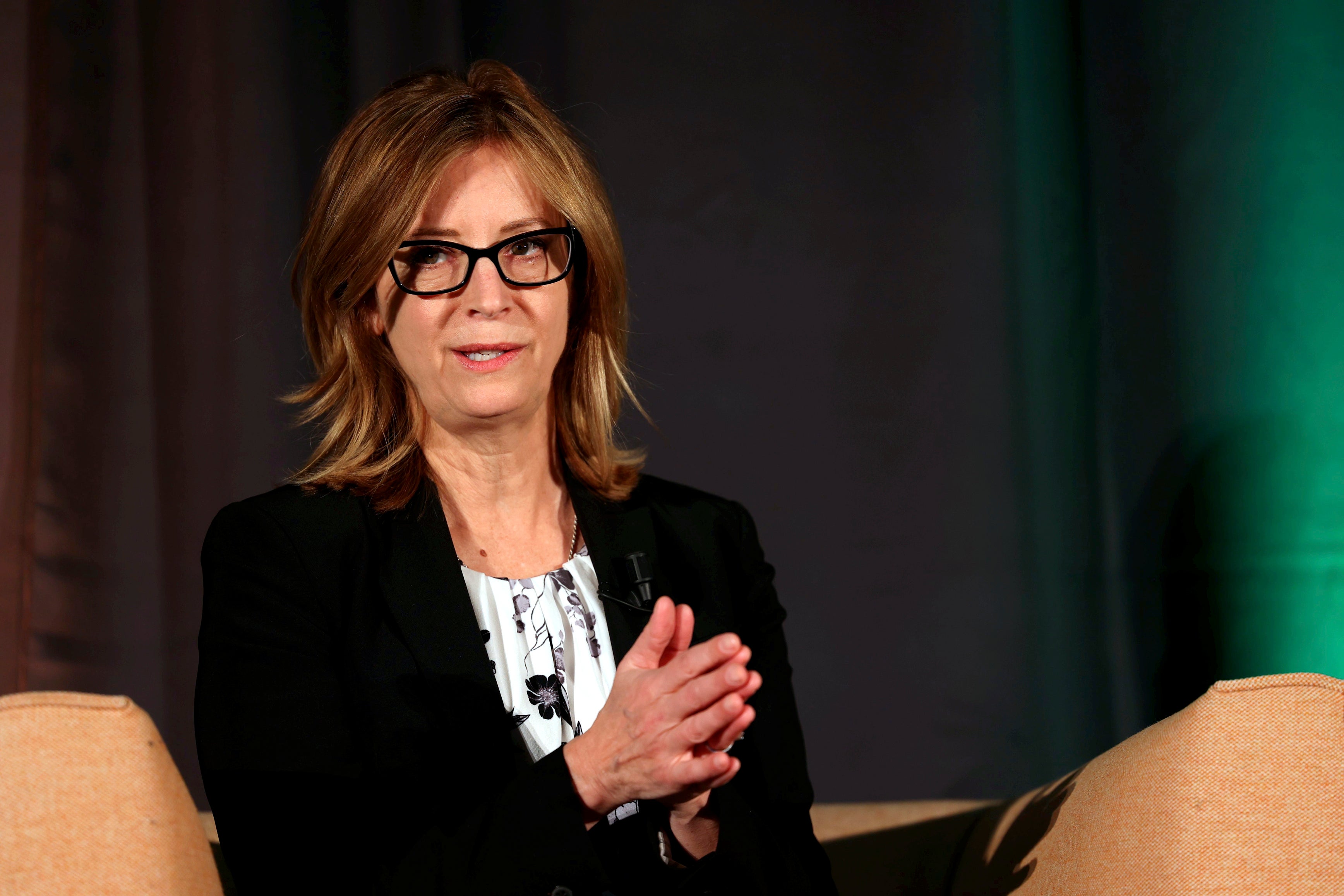 Jean Rogers a Senior Managing Director at Blackstone speaks at the Dublin Climate Summit