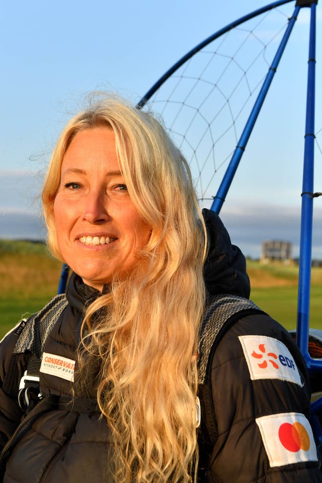 Sacha Dench became known as the human swan (Mark Runnacles/PA)