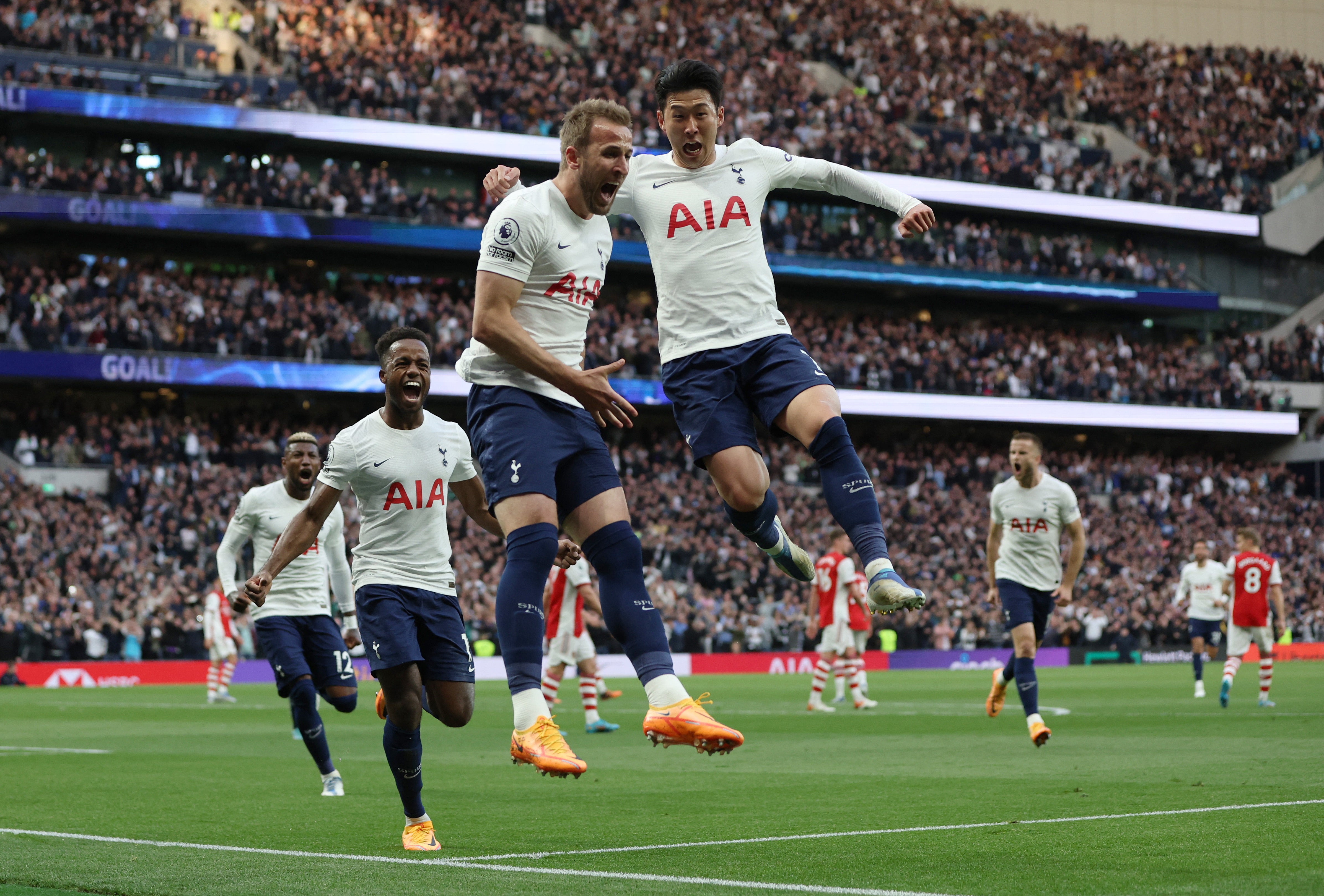 Tottenham vs Arsenal LIVE: Premier League result, final score and reaction as Harry Kane scores twice, Son Heung-min nets and Rob Holding sent off - The Independent