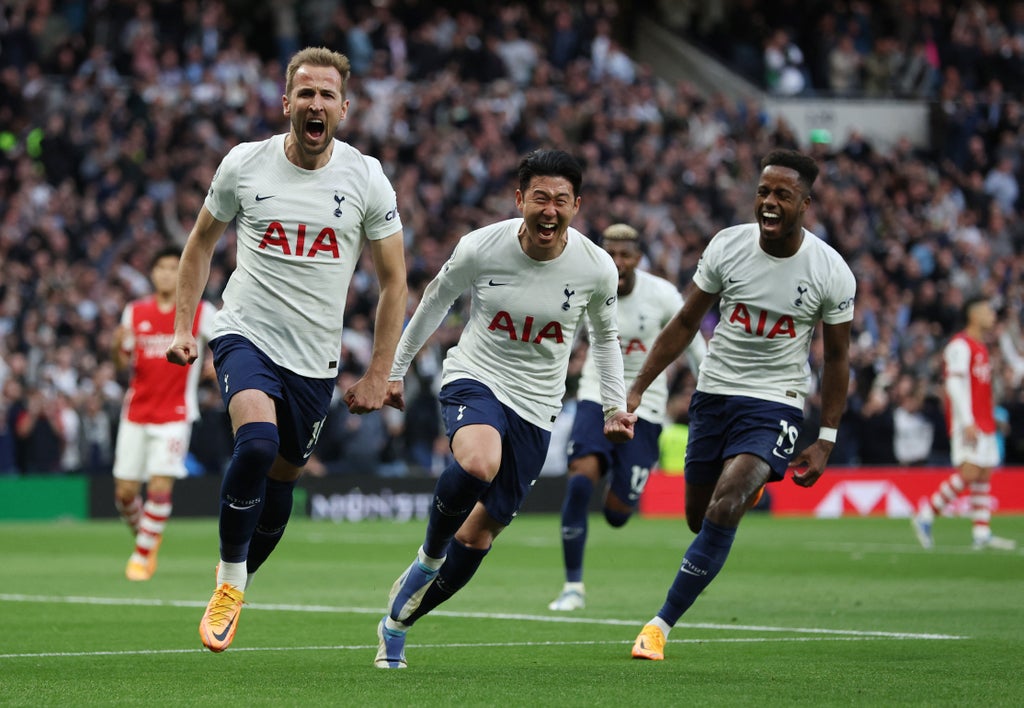 Tottenham stay in top-four hunt as 10-man Arsenal crumple to north London derby defeat