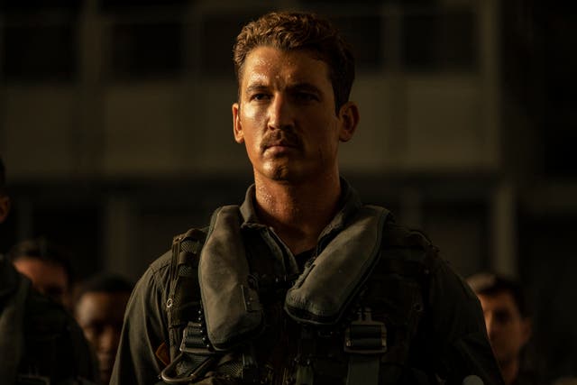 <p>Miles Teller in ‘Top Gun: Maverick’ </p>