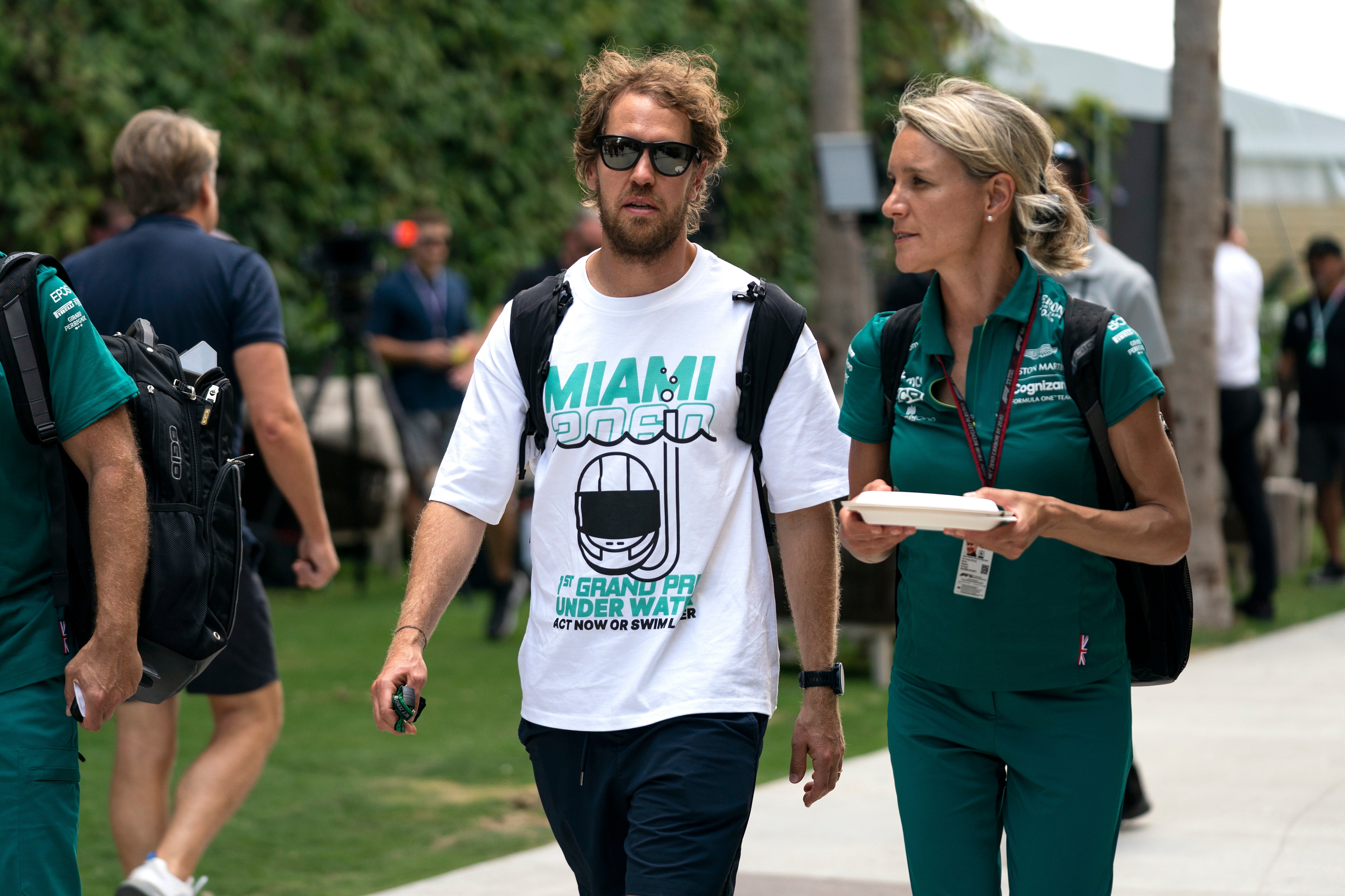 Vettel made his feelings clear with a T-shirt in Miami