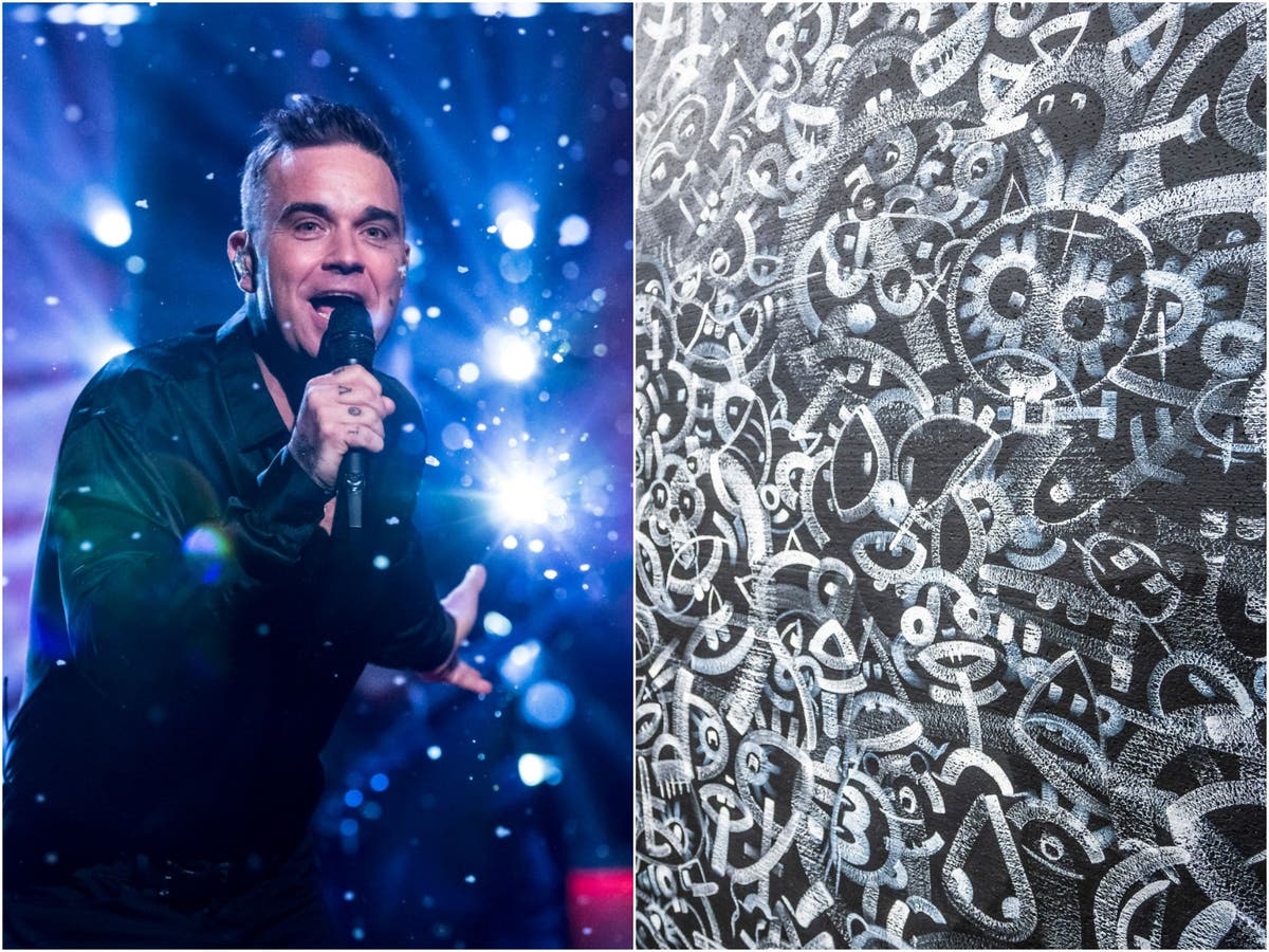 Robbie Williams says he is &lsquo;not looking forward to being kicked in the head&rsquo; over his art