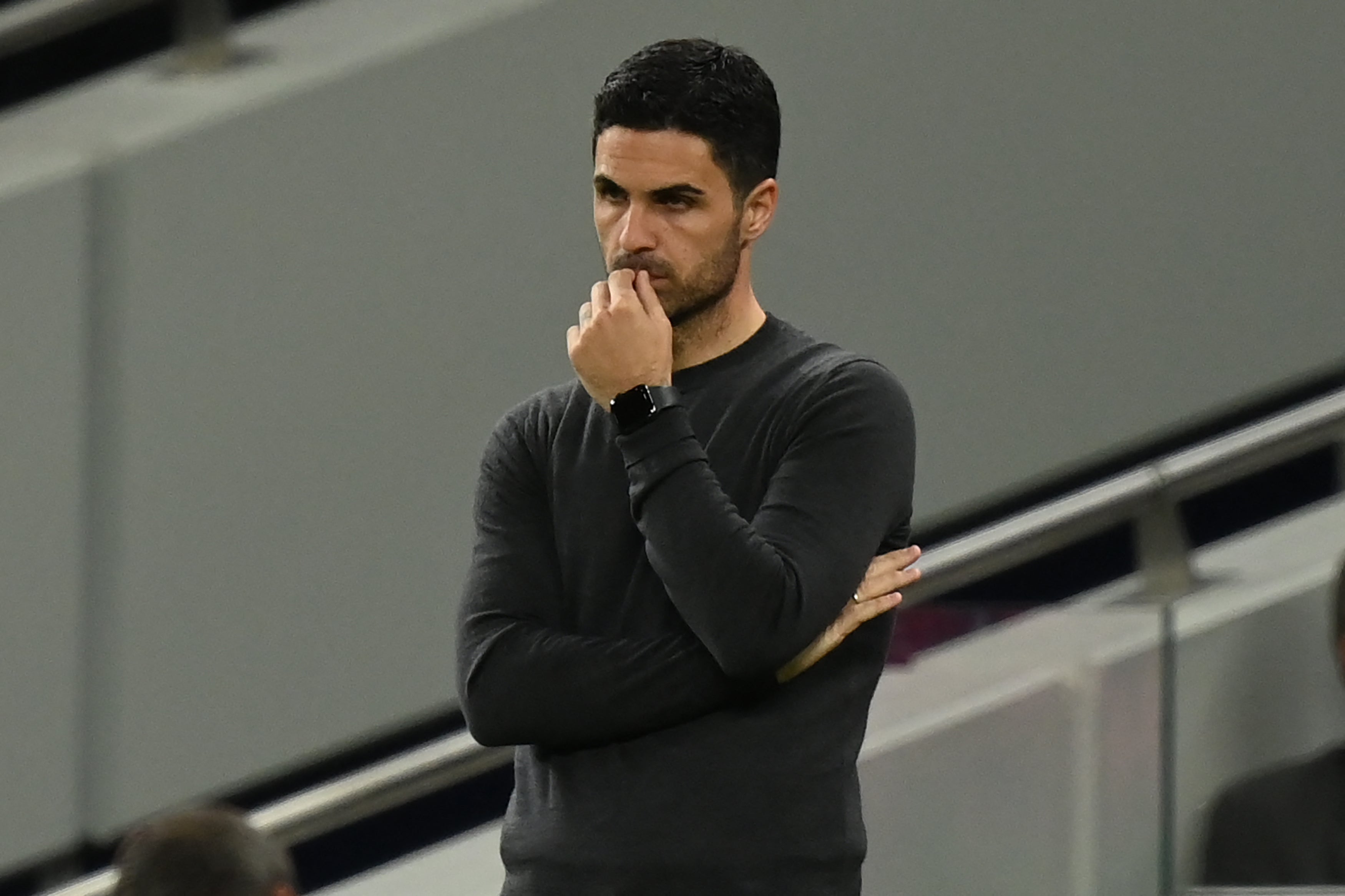 <p>Mikel Arteta’s Arsenal were beaten 3-0 by Tottenham on Thursday night </p>