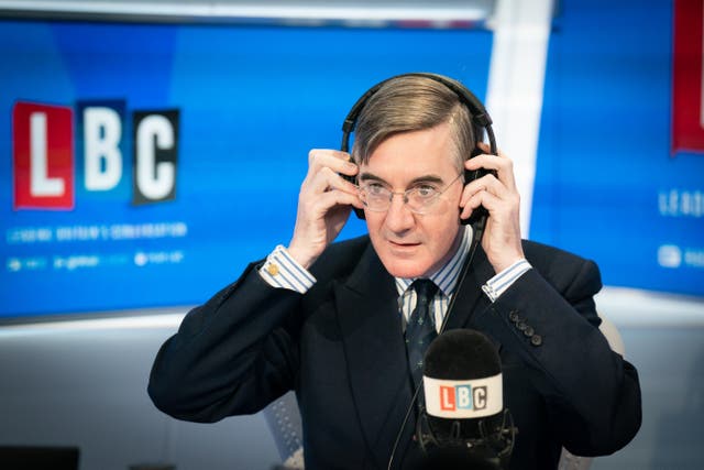 Jacob Rees-Mogg is said to have turned up to a broadcast interview with as many as four aides in tow (Stefan Rousseau/PA)