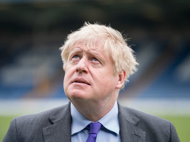 <p>Boris Johnson earlier this week </p>