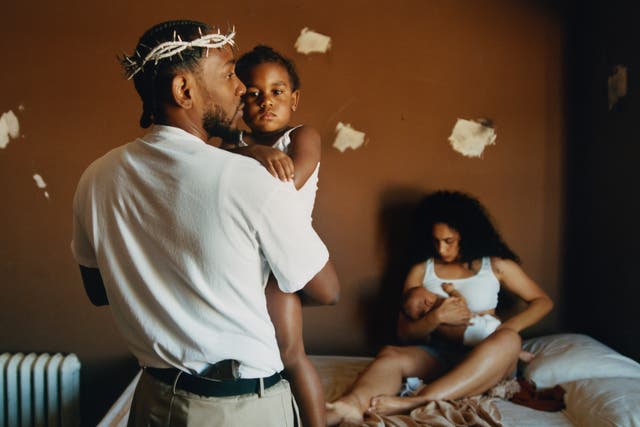 Kendrick Lamar en el arte de su álbum, 'Mr Morale and the Hotsteppers'