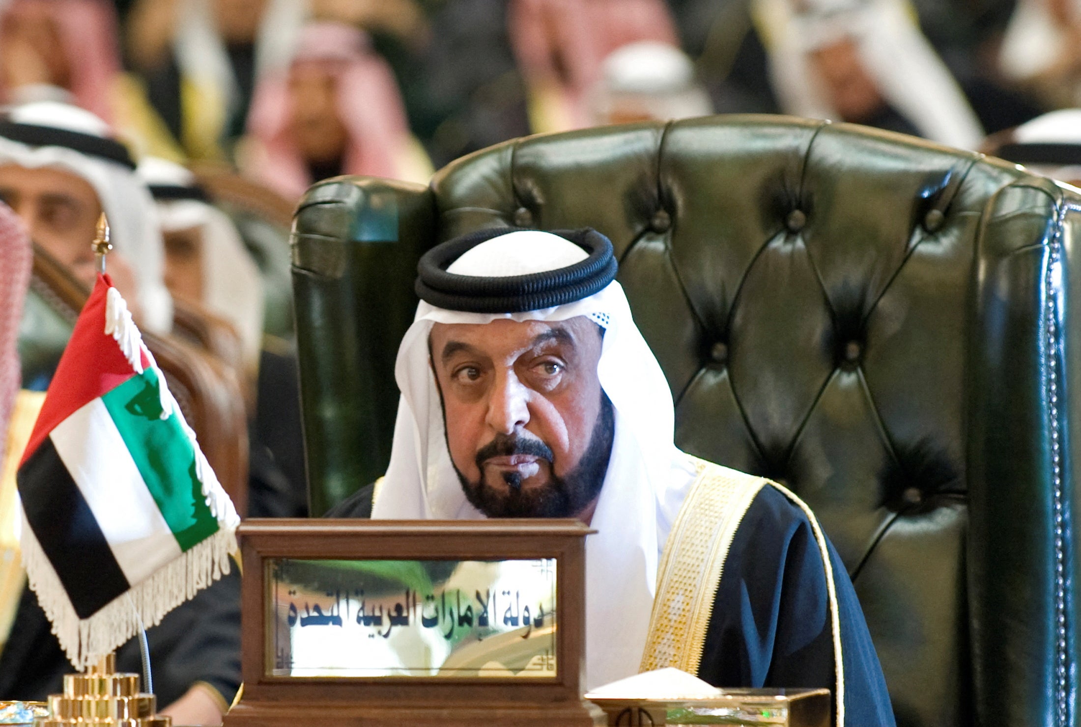 <p>United Arab Emirates’ President Sheikh Khalifa bin Zayed al-Nahyan </p>