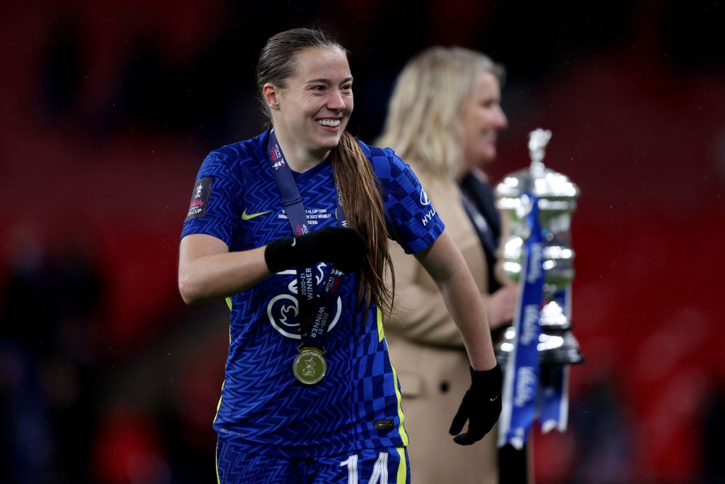 Fran Kirby starred in Chelsea’s FA Cup final win over Arsenal in December