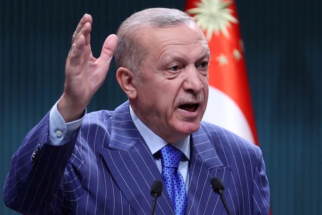 <p>Turkish President Recep Tayyip Erdogan</p>