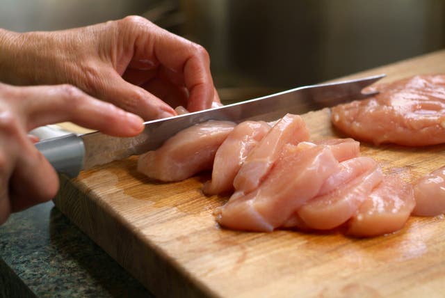 Using the same knives for meat and other foodstuffs can risk contamination