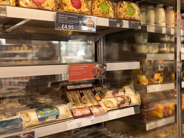 <p>Empty shelves as retailers remove chicken sandwiches following concerns about a salmonella outbreak</p>