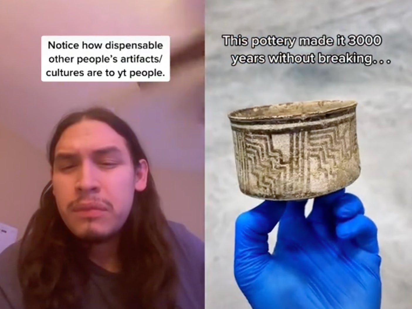 The since deleted video appeared to show an ‘ancient’ pot