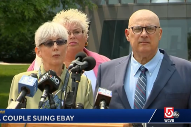 <p>Ina and David Steiner are suing eBay after a campaign of harassment for which six former employees or contractors have pleaded guilty</p>