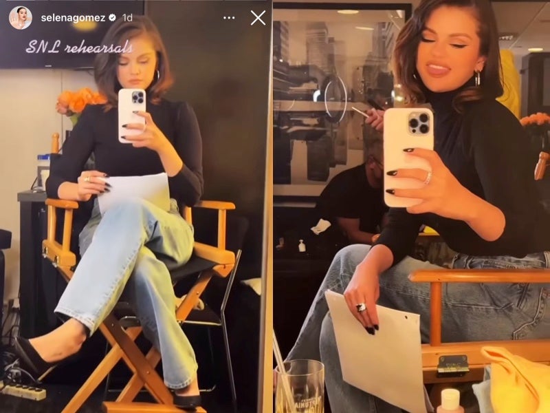 Selena Gomez shares behind-the-scenes look at hosting preparation for SNL