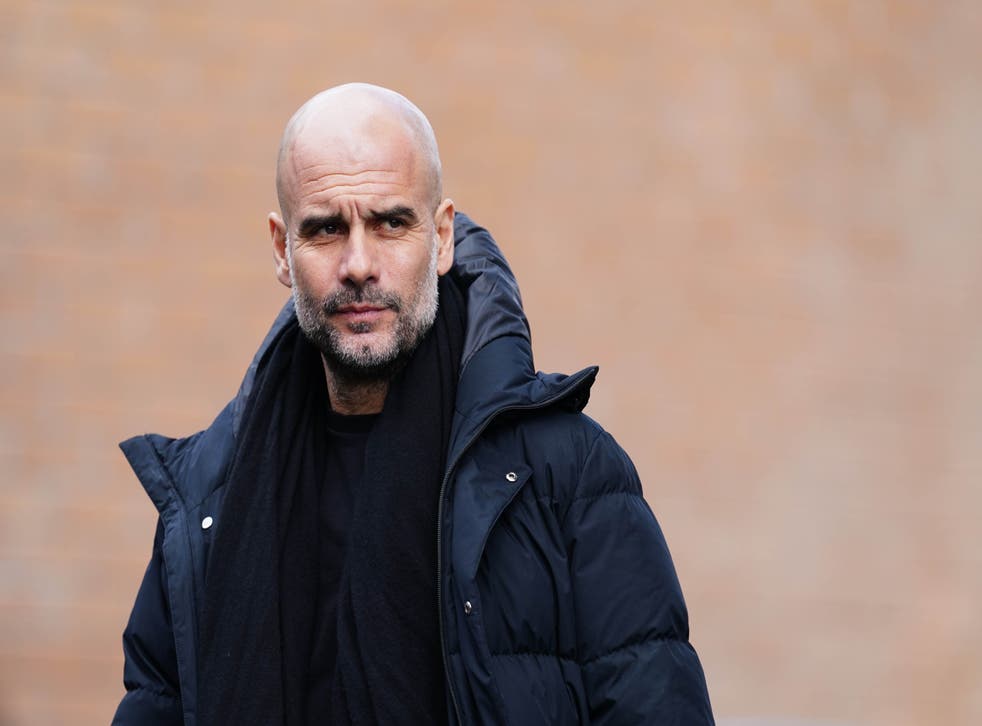<p>Pep Guardiola is backing his Manchester City players to deliver (Martin Rickett/PA)</p>