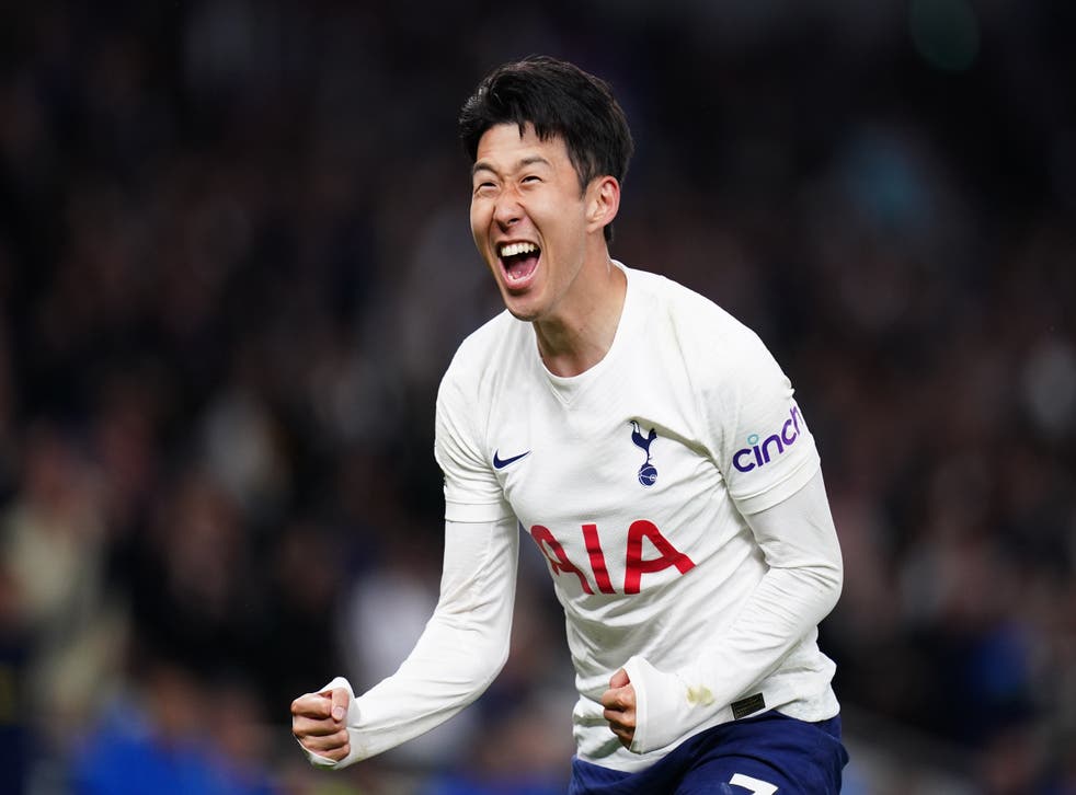 Son Heung-min is chasing Mohamed Salah in the race for the Golden Boot (John Walton/PA)