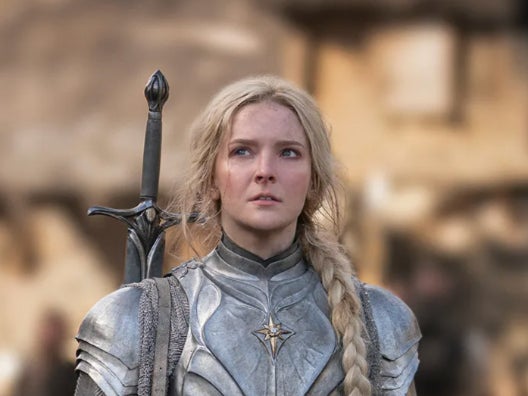 <p>Morfydd Clark in ‘The Lord of the Rings: The Rings of Power’</p>