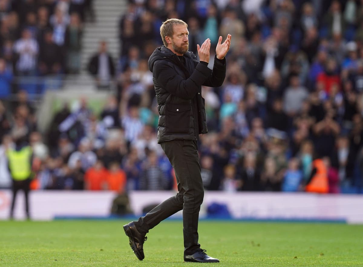 Graham Potter admits celebrating win over Manchester United ‘like a bit of an idiot’