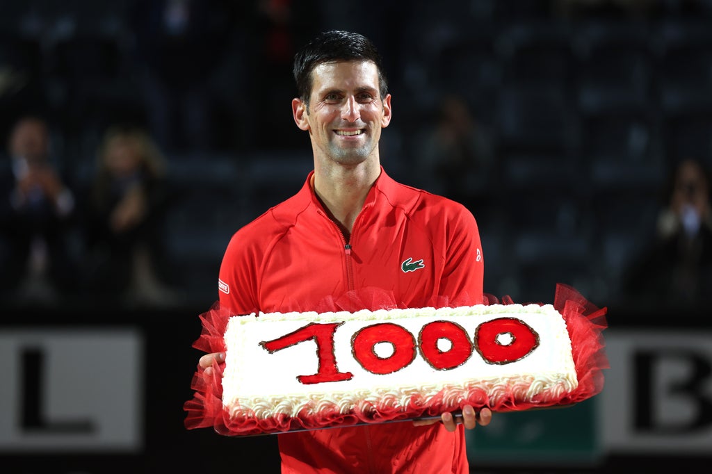 Novak Djokovic secures 1,000th career win by beating Casper Ruud to reach Italian Open final
