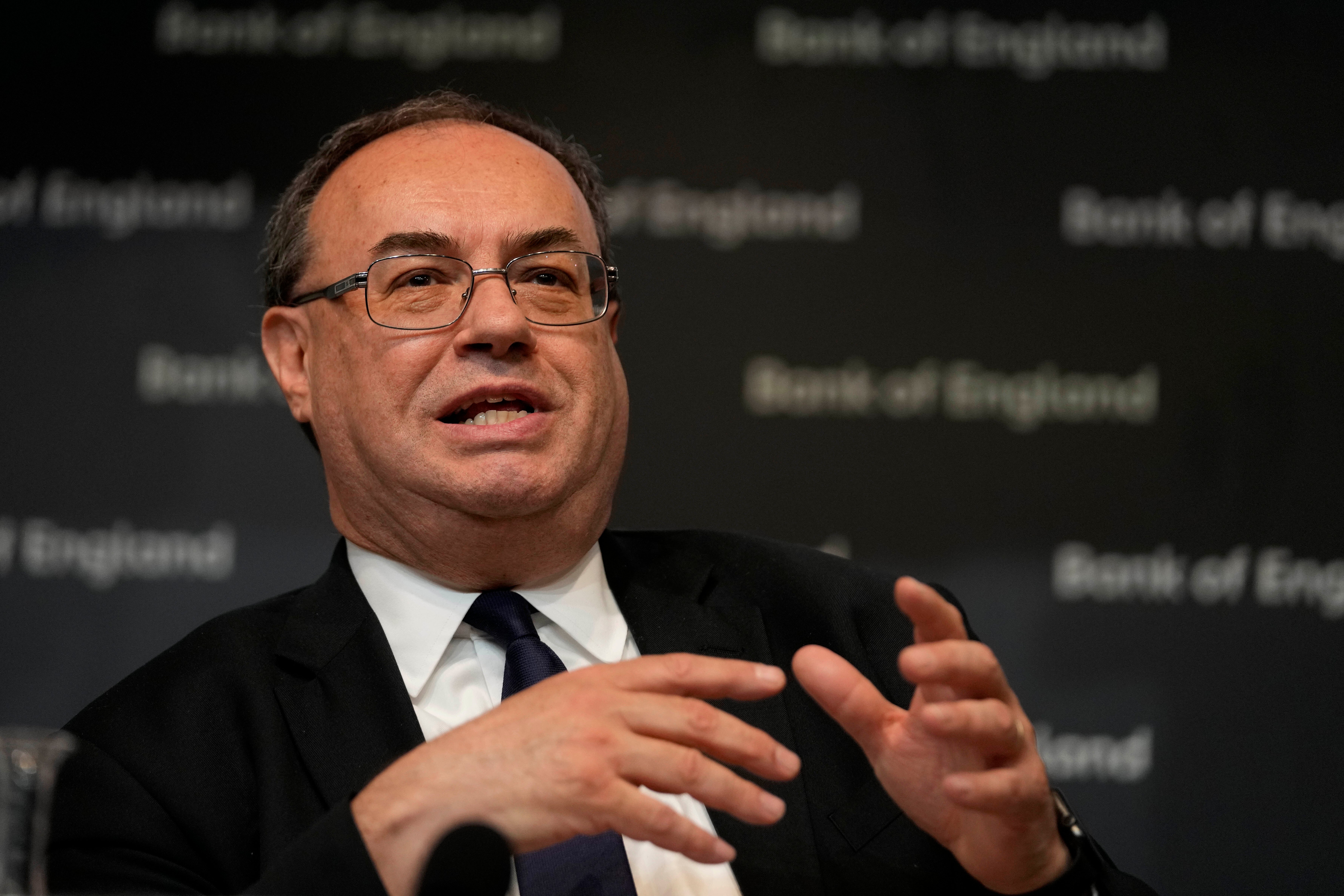 Andrew Bailey, Governor of the Bank of England, is under pressure due to rising inflation