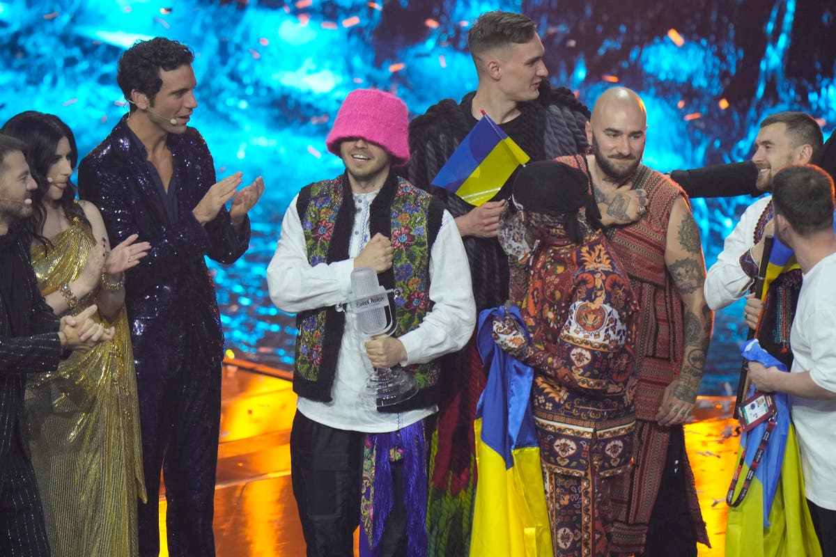 Ukraine’s Kalush Orchestra win Eurovision 2022 in an emotional