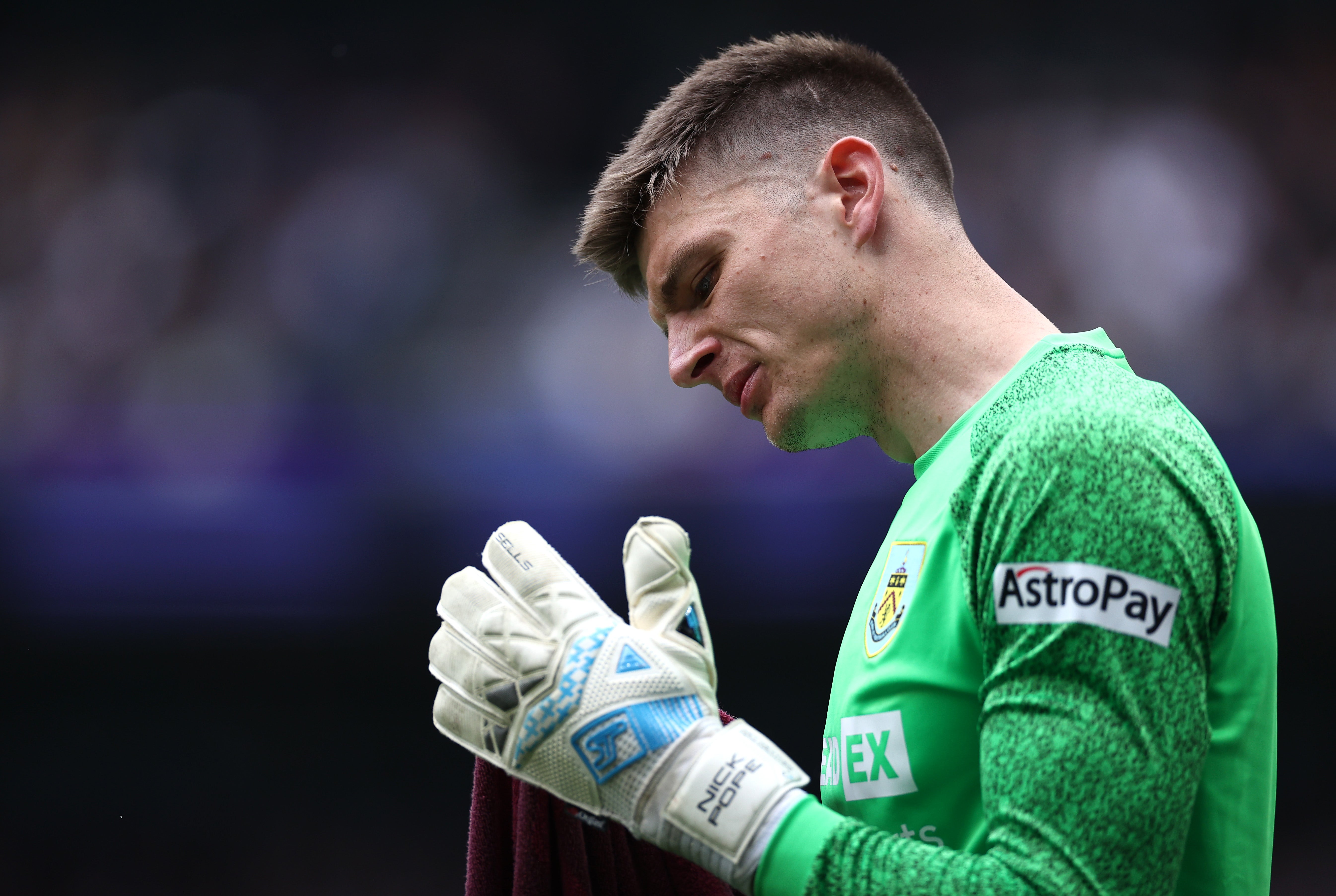 Nick Pope made a valiant attempt to keep Burnley in the Premier League