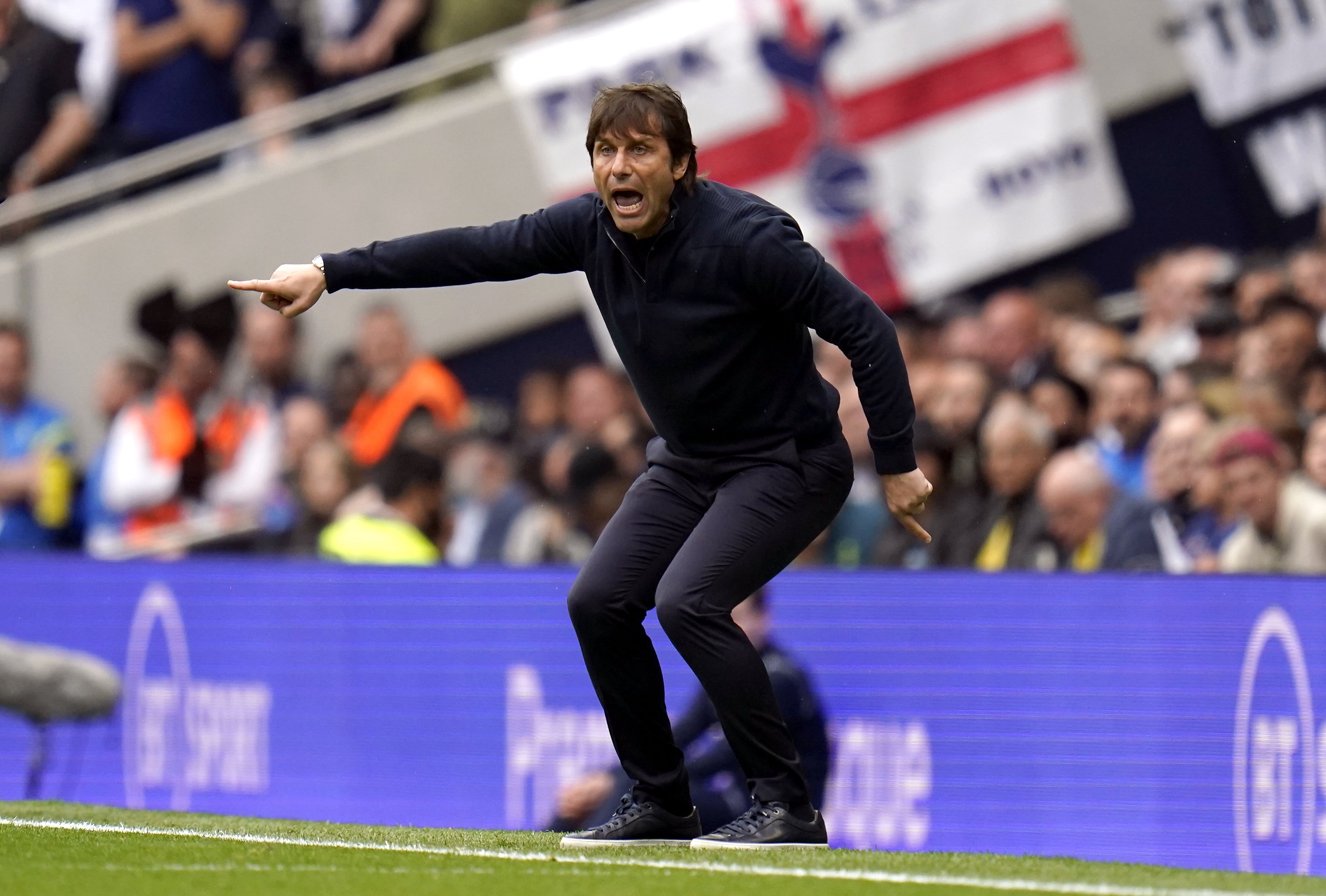 Antonio Conte is relishing the battle for a top four spot (Andrew Matthews/PA)