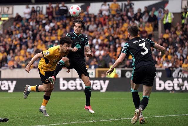 Wolves’ Rayan Ait-Nouri scored the hosts’ leveller against Norwich (Nick Potts/PA)