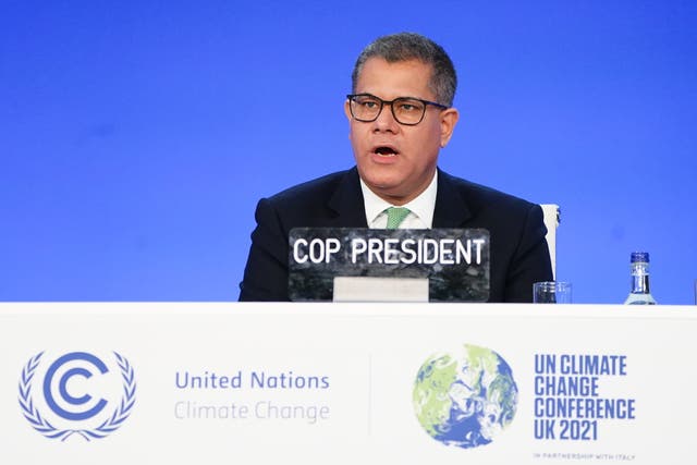 <p>Cop26 President Alok Sharma. </p>