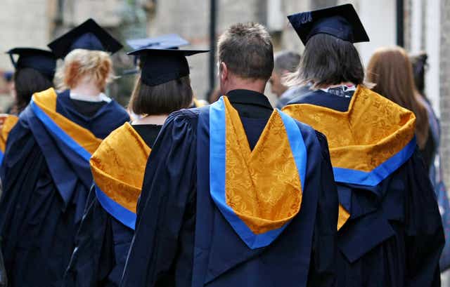 <p>University students and graduates aged 40 and under have nearly double the amount of non-student loan debt compared with those who did not attend university, according to Equifax (Chris Radburn/PA)</p>