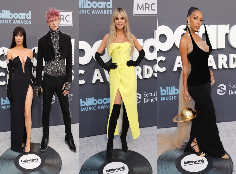 Billboard Music Awards 2022: The best-dressed stars on the red carpet | The Independent
