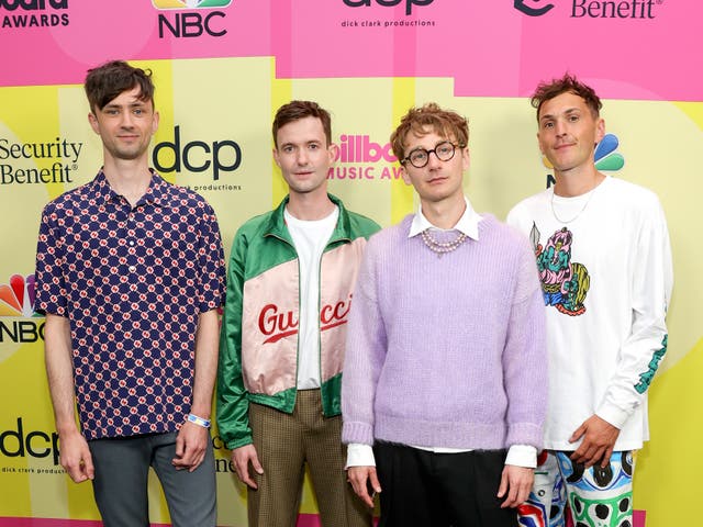 <p>Glass Animals at the 2021 Billboard Music Awards  </p>