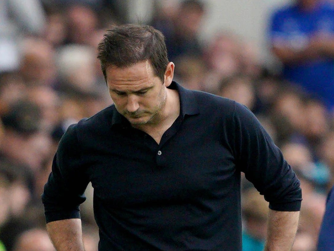 Frank Lampard’s Everton were beaten