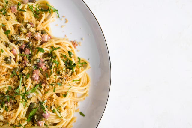 Food-MilkStreet-Lemon Caper Spaghetti