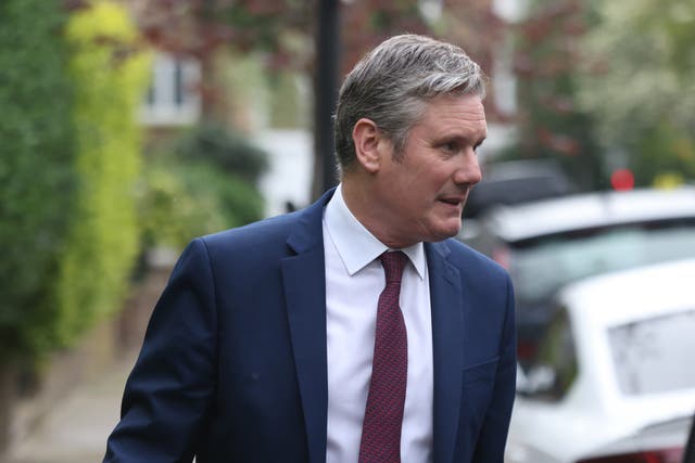 Sir Keir Starmer said he has “put everything on the line” by promising to step down if he is fined over alleged Covid rule breaking (PA)